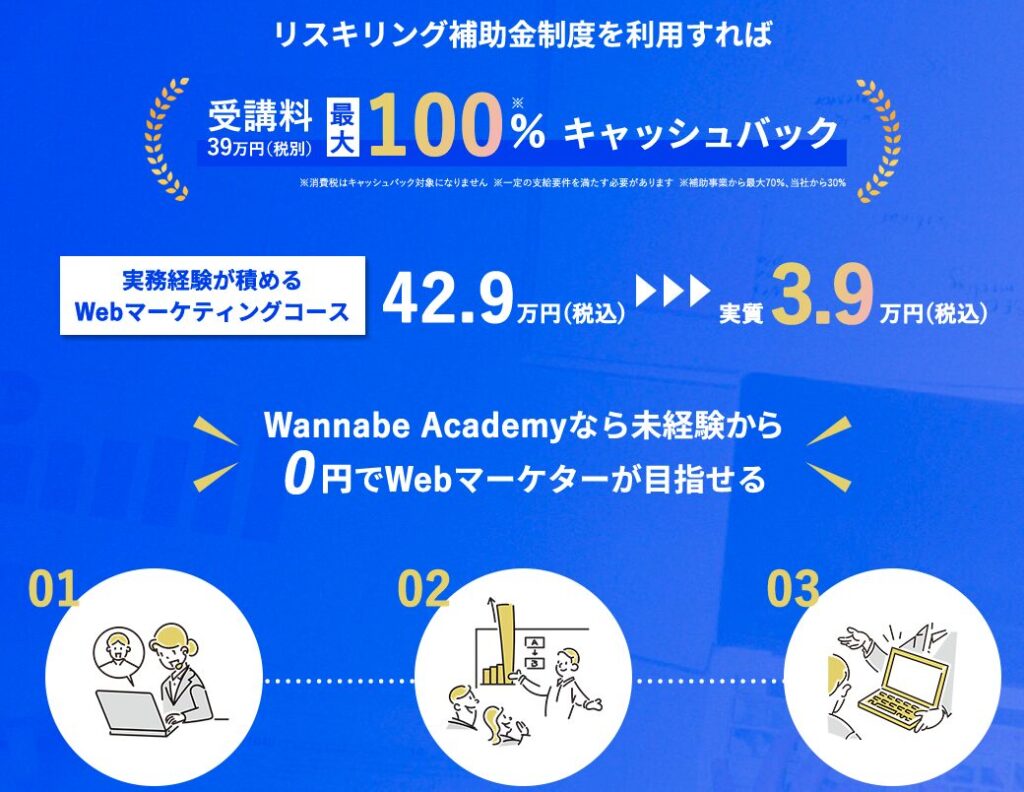 ワナビーアカデミー 　怪しい　やばい　評判　料金　稼げな