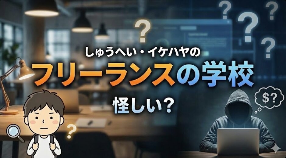 しゅうへい・イケハヤのフリーランスの学校は怪しい？評判・口コミ5つなど解説！